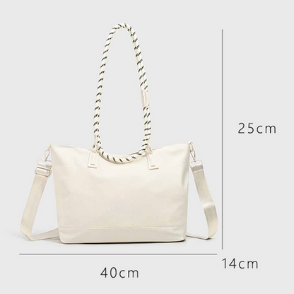 Women's new casual fashion zipper large capacity portable shoulder bag