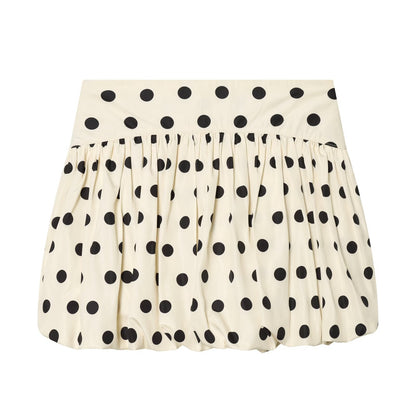 Women's balloon shaped polka dot skirt pants