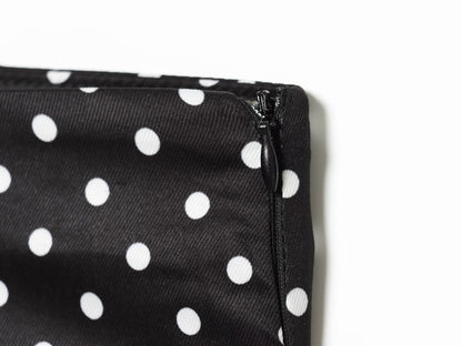 Women's slim casual polka dot cropped pants