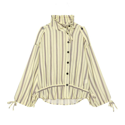 suit Women's 2 pieces casual striped linen blend Coat+Pants