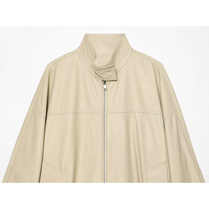Women's Retro Faux Leather Jacket Coat