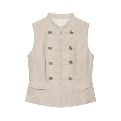 suit Women's 2 pieces rope knot decoration slim vest+shorts
