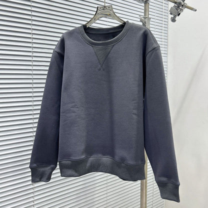 Women's new velvet round neck embroidered long-sleeved sweater