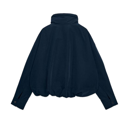 Women's with drawstring short cotton jacket Coat