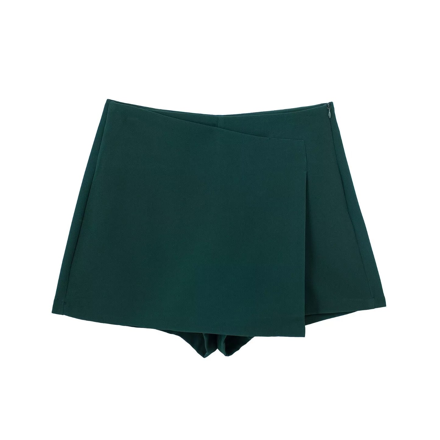 Women's multicolored casual asymmetric culottes