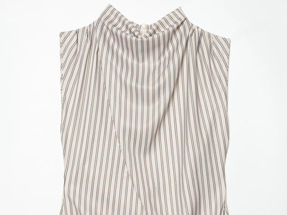 Women's striped lace mini dress