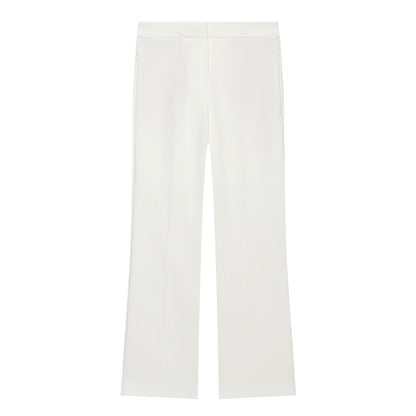 suit Women's 2 pieces pleated decorative slim vest+mini flared pants
