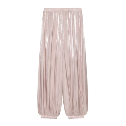 Women's comfortable pleated lantern pants