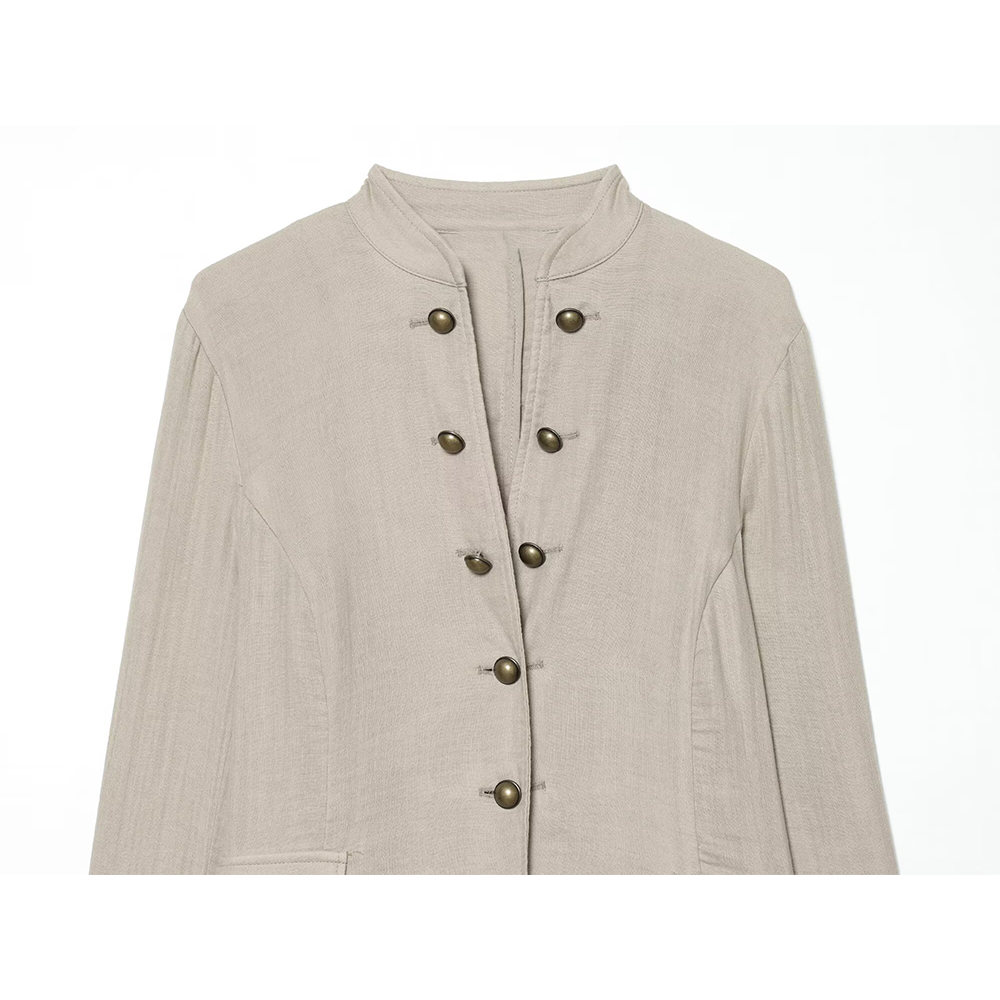 Women's slim double breasted Blazer Coat