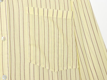 Women's loose chiffon striped shirt