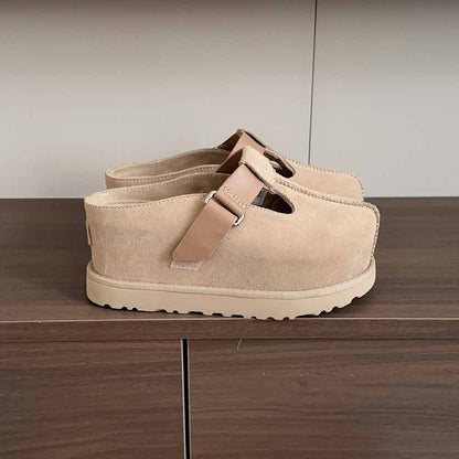 Women's new ultra-thick bottom-raised semi-enclosed slippers