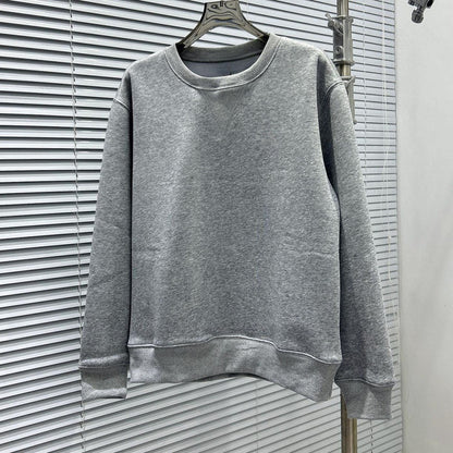 Women's new velvet round neck embroidered long-sleeved sweater