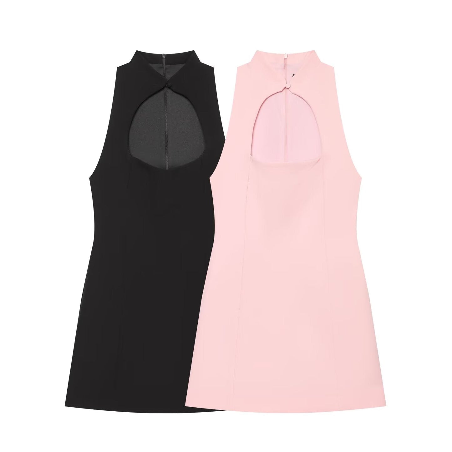 Women's opening design slim mini dress