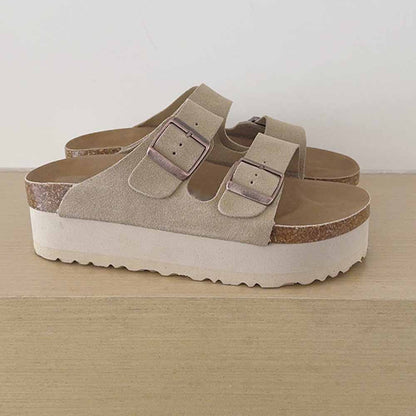 2026 new leisure platform heightening sandals and slippers have a shoe box