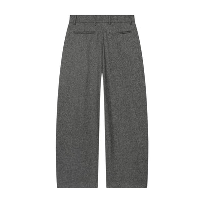 suit Women's 2 pieces loose linen blended straight Blazer Coat+Pants