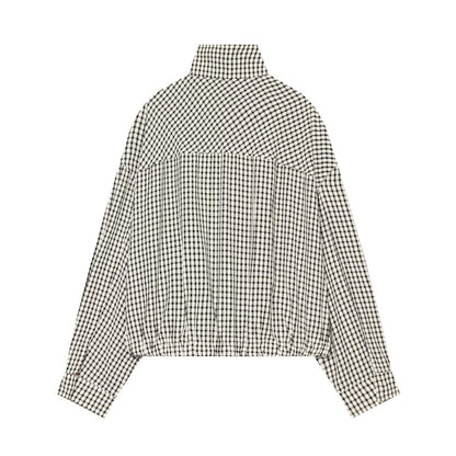 Women's checkered pilot jacket Coat