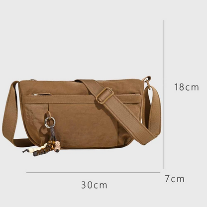 Women's new casual fashion zipper lightweight shoulder crossbody bag