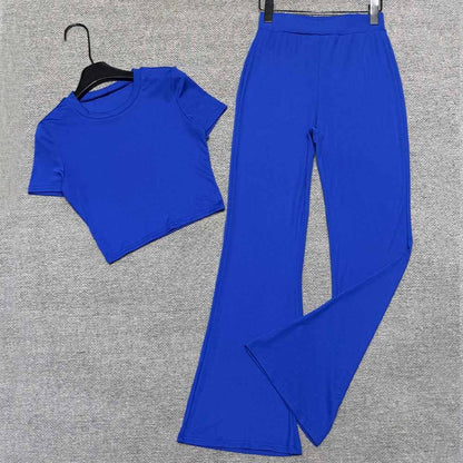 Women's new high-elastic micro-pull hip fitness yoga two-piece set