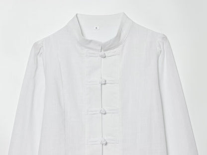 2026 Women's New Chinese style stand collar shirt
