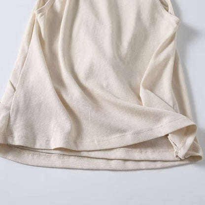 Women's casual draped cross top
