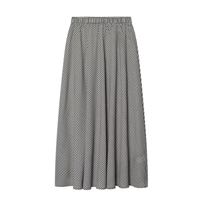 Women's casual plaid MIDI skirt