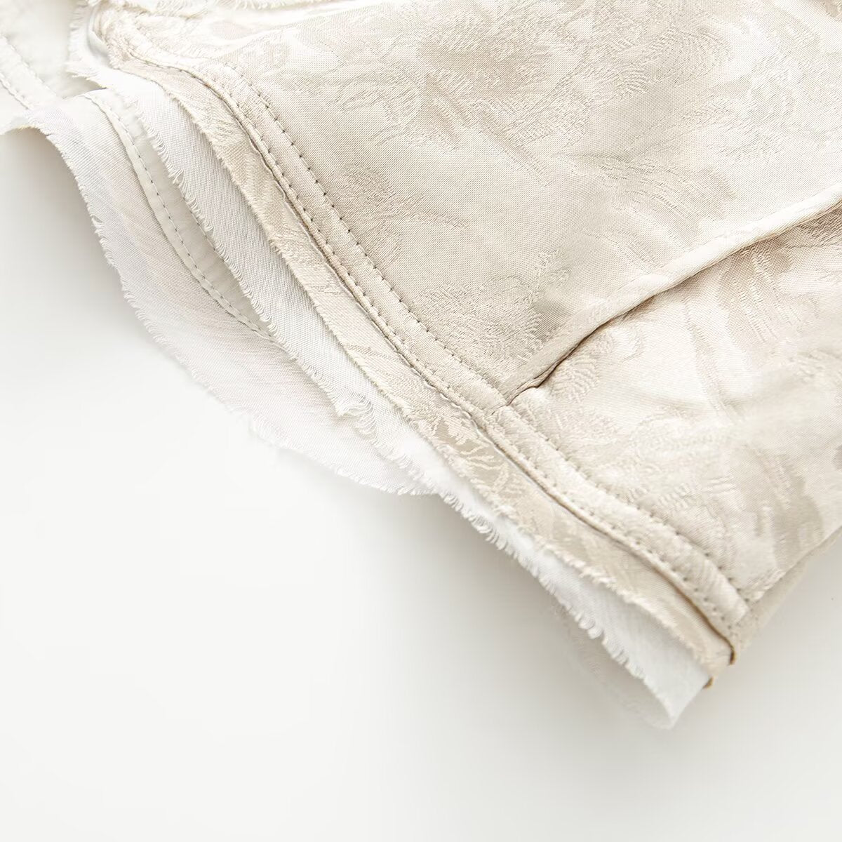 Women's standing collar short jacquard jacket
