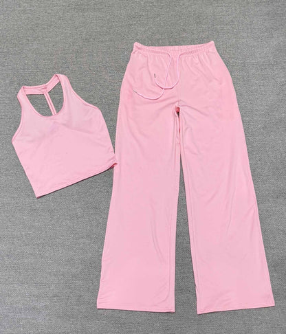 Women's new quick-drying beauty back sling sports running two-piece suit