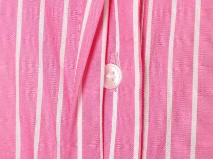 Women's casual striped poplin shirt