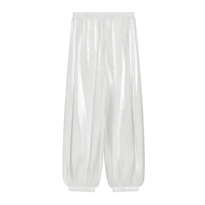 Women's comfortable pleated lantern pants