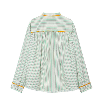 suit Women's 2 pieces casual sleepwear style striped shirt+Pants