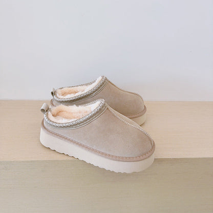 Women's new versatile low-top thick-soled snow boots