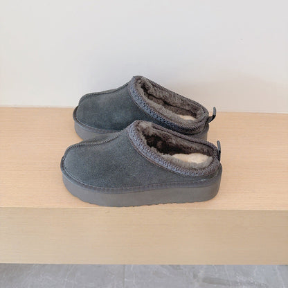 Women's new versatile low-top thick-soled snow boots