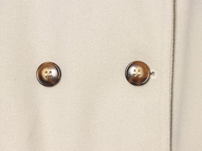 Women's with belt standing collar woolen coat