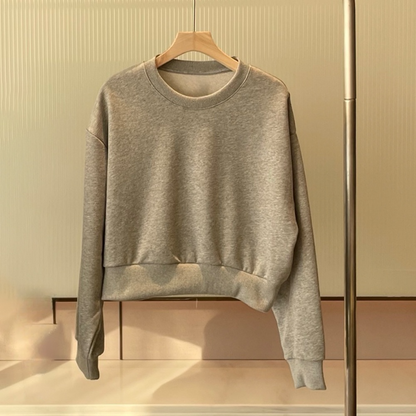 Women's new casual O-neck short sweater