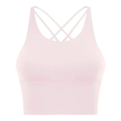 New Beauty Back Sports Bra Women's Backless Fitness Yoga Bra Thin Suspender Vest Top.