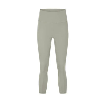 Women's Spring/Summer 2026 New Nude Yoga Cropped Pants With High Waist and Hip Lifting and Slimming Exercise Pants