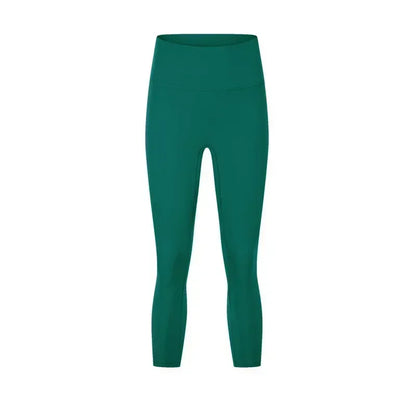Women's Spring/Summer 2026 New Nude Yoga Cropped Pants With High Waist and Hip Lifting and Slimming Exercise Pants