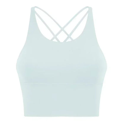 New Beauty Back Sports Bra Women's Backless Fitness Yoga Bra Thin Suspender Vest Top.