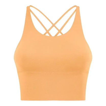 New Beauty Back Sports Bra Women's Backless Fitness Yoga Bra Thin Suspender Vest Top.