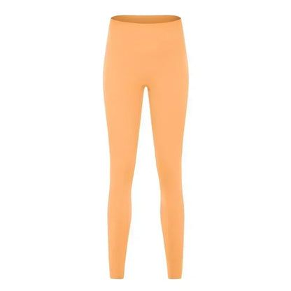 LU High waist hip lift no embarrassing line yoga pants women's elastic fitness exercise nine points