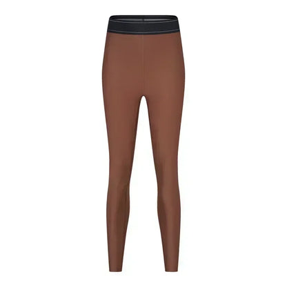 Yoga Pants Nude Yoga Clothing Suit Sports and Fitness VestHigh Waist Elastic Waist Honey Peach Hip Sports Fitness Yoga Set