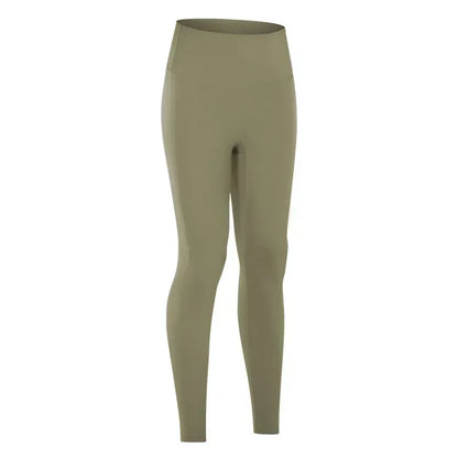 LU High waist hip lift no embarrassing line yoga pants women's elastic fitness exercise nine points