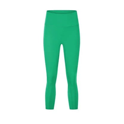 Women's Spring/Summer 2026 New Nude Yoga Cropped Pants With High Waist and Hip Lifting and Slimming Exercise Pants