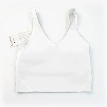 L Yoga Ladies' Sports Vest U-shaped Bra Beauty Back Bra Fitness Jogging With Lining With Chest Cup.
