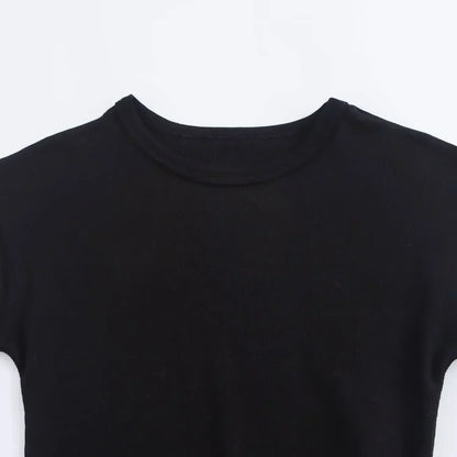 2026 Women's New Chic Fashion Multi Color Slim O Neck Ribbed Knitted jumpsuit Retro Short sleeved Women's Short jumpsuit