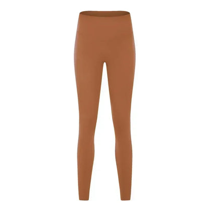 LU High waist hip lift no embarrassing line yoga pants women's elastic fitness exercise nine points