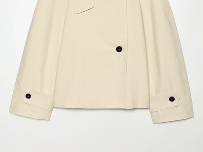 Women's loose short windbreaker Coat