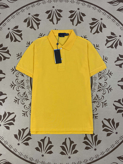 women's new Joker Couple style cotton beaded fabric embroidered POLO shirt