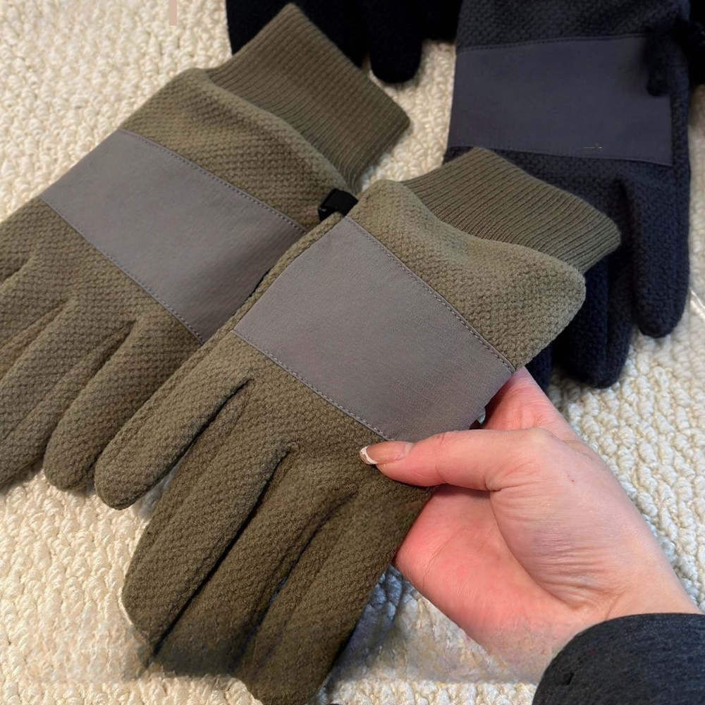 Women's new padded warm non-slip gloves