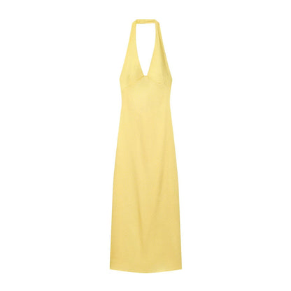 Women's satin textured polka dot MIDI dress